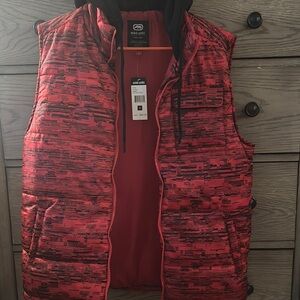 Ecko Unlimited Red Quilted Vest